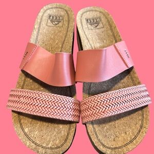 Reef Women's Cushion Vista Coral and Blush Sandals